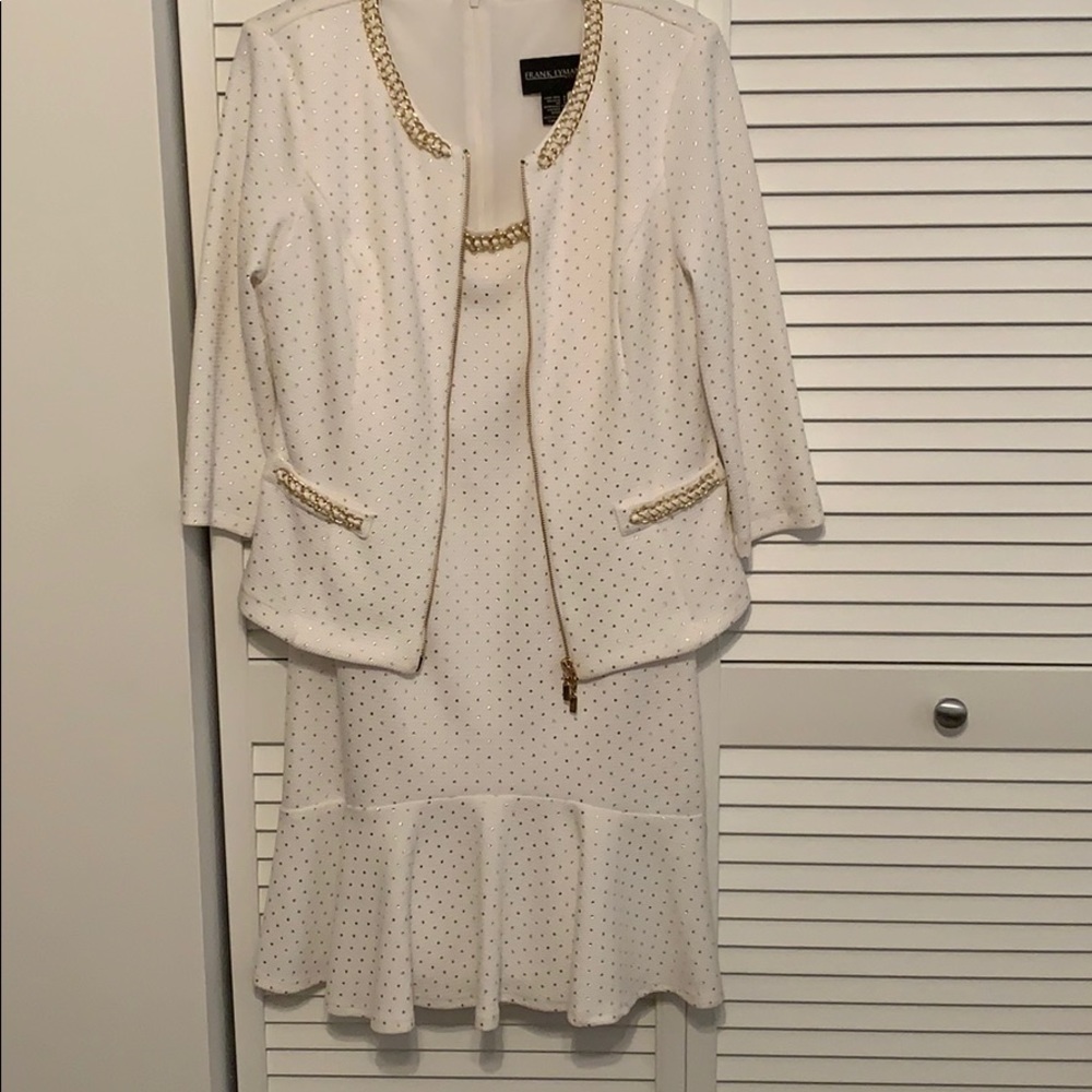 White and Gold Dress